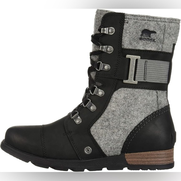 Sorel Black and Grey Major Carly Snow Boot - Picture 5 of 14